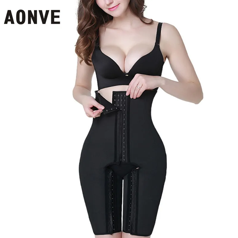AONVE Body Shaper Bodysuit Women Waist Tainer Latex Modeling Strap Straps Slimming and Waist