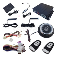 PKE Car Alarm System With Remote Start & Finger Touch Engine Start Stop Push Button & Smart Password Keyboard