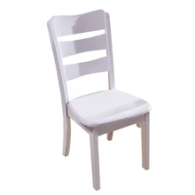 Полный стул из твердой древесины домашний кресло ресторан backbench минималистский отель деревянный стул белый твердый обеденный стул из дерева