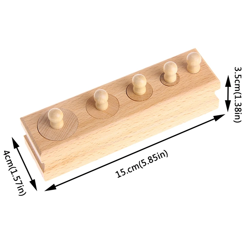 Развивающие деревянные детские Монтессори цилиндрическая розетка раннее развитие обучающая игрушка