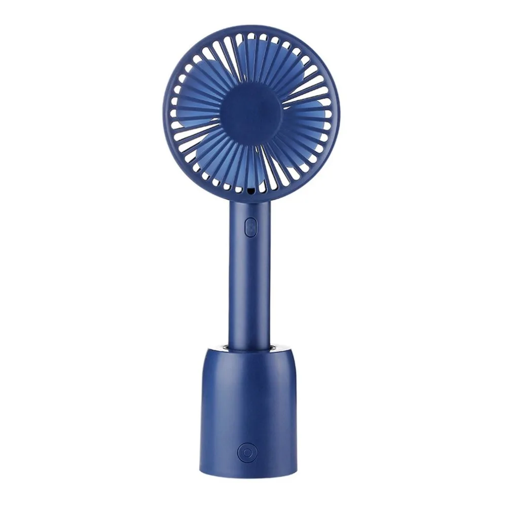 

USB Rechargeable Summer Desktop Cooling Fan Revolving Base Cooling Fan Mini Handheld Fan Portable Car Home Office School