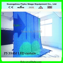 Лидер продаж p5 3x4 m PC контроллер, занавес для сцены светодиодный видео дисплей