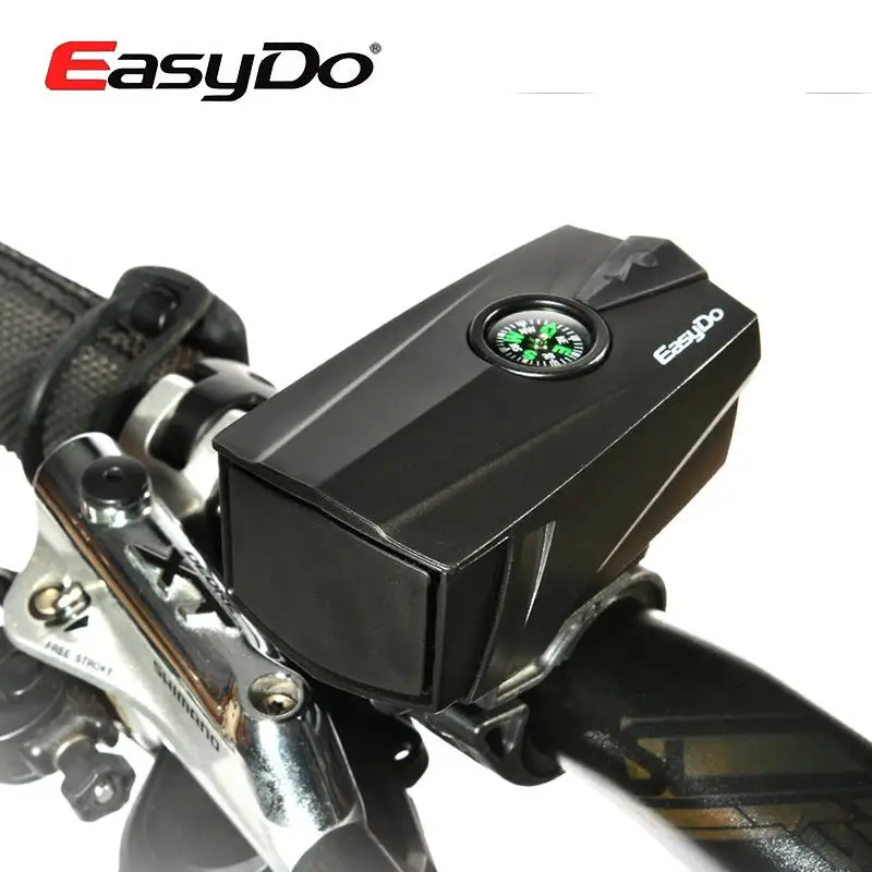 EASYDO 140DB Bicycle Handlebar Bell Electronic Horns Ultra Loud Sound With Compass For Outdoor