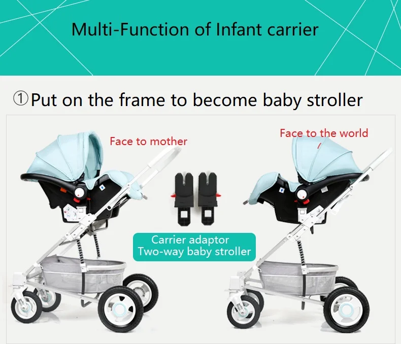 Newborn baby stroller baby Pushchair High Landscape Stroller baby pram strollers for 0-36 months baby can sit can lie