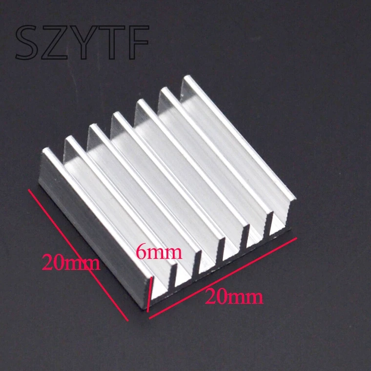 10pcs/lot Heat sink 20 * 6MM (silver) high-quality radiator | Электронные компоненты и принадлежности