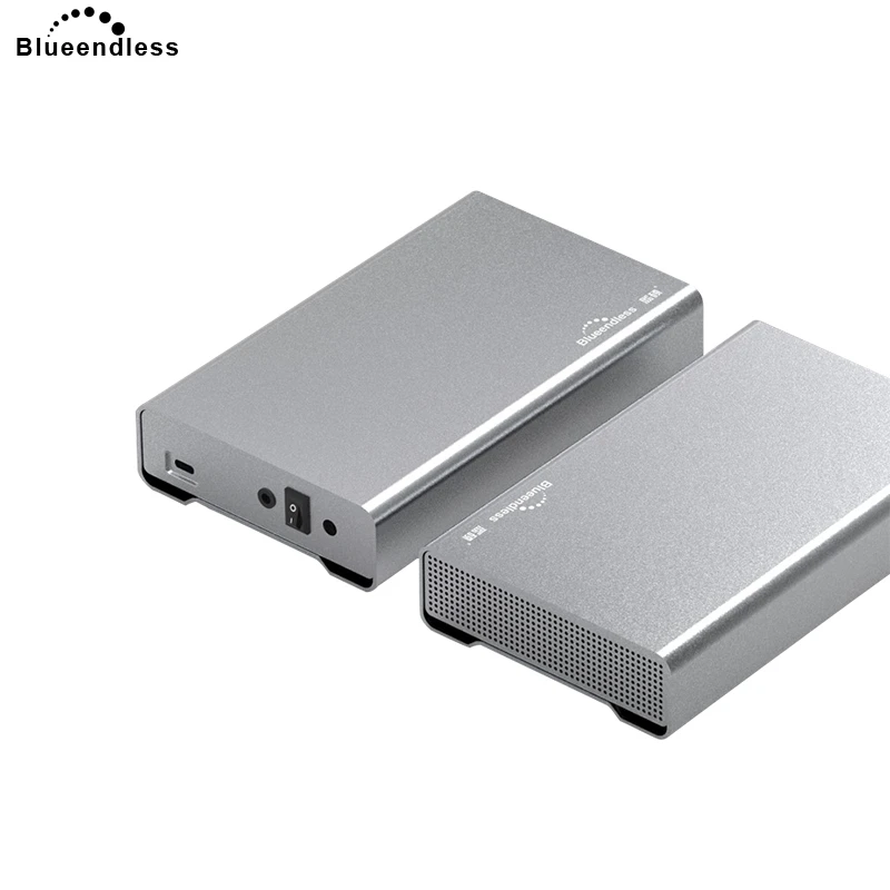 

Hdd Enclosure Type C 3.0 full Aluminum Hard Disk Sata Hdd Case Adapter 2.5"/ 3.5" Storage Box with AC Charger for 6TB Hard Drive