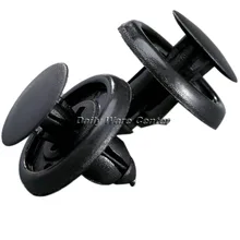 50 Pcs Car Fastener fit 7mm Dia Hole Black Push Retainer Rivets Clips for Toyota Automobile