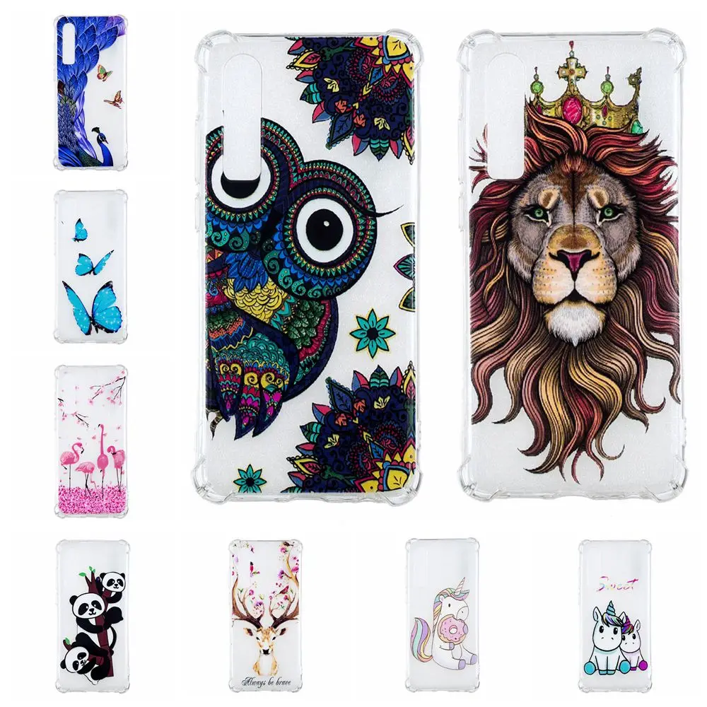 

Soft Silicone TPU Anti-drop phone Case for Huawei P30 / P30 Pro Protective Cover varnish relief Printed TPU cases fundas coque