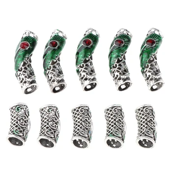 

10Pcs Dreadlocks Metal Hair Cuffs Hair Braiding Beads Decoration Accessories
