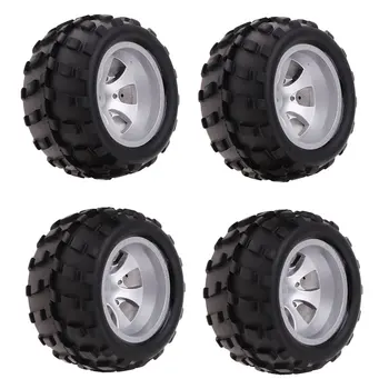 

4pcs Rubber Tires Alloy Wheels Rim RC Car Replacement Parts Accessories Hardware for 1:18 Wltoys A979 A979-B A979-A