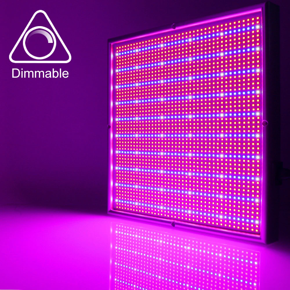 2000 LEDs Grow Light With Dimmer Full Spectrum 200W Panel Grow Lamp for