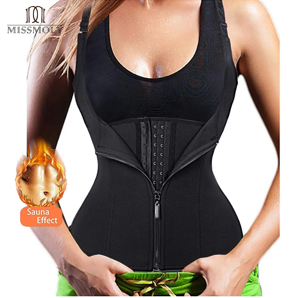 Hot Shapers Neoprene Sauna Sweat Vest Waist Trainer Cincher Women Body Slimming Trimmer Corset Workout Thermo Push Up Trainer