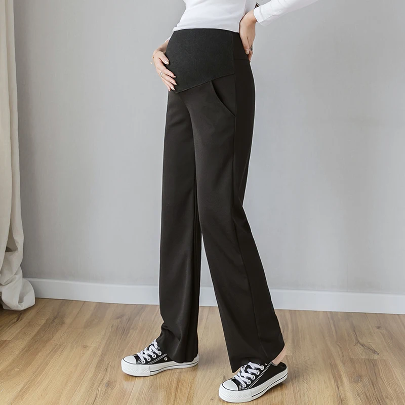 108# тонкие длинные штаны для беременных с высокой талией, регулируемые брюки для беременных женщин на лето и осень, модные штаны для беременных