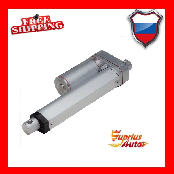 Free Shipping 12 / 24V DC 9 / 225mm Stroke Electric Linear Actuator, 1000N / 225LBS Maximum Load Linear Actuator With Mounting 