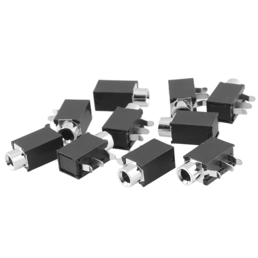 

TOP Brand 10 Pcs 3 Pin Panel PCB Female 3.5mm Headphone Jack Audio Connector