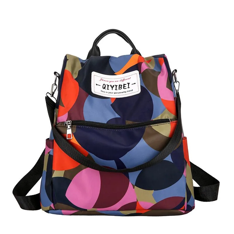 

Women Oxford Solid Anti-theft Backpack Bag Personality Wild Oxford Cloth Large Capacity Backpack Bags For Women mochila mujer X