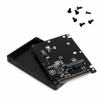 

44PIN mSATA to 2.5" IDE HDD SSD mSATA to PATA Adapter Converter Card with Case