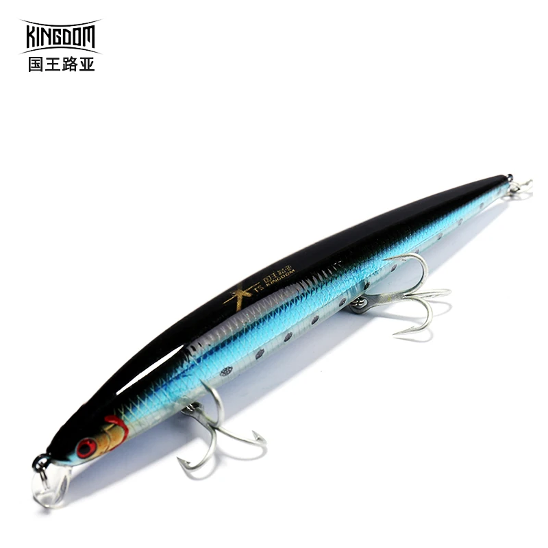 

Kingdom 120m 14.5G /143mm21g minnow fishing lure wobbler hard bait fishing tackle VMC hook free shipping