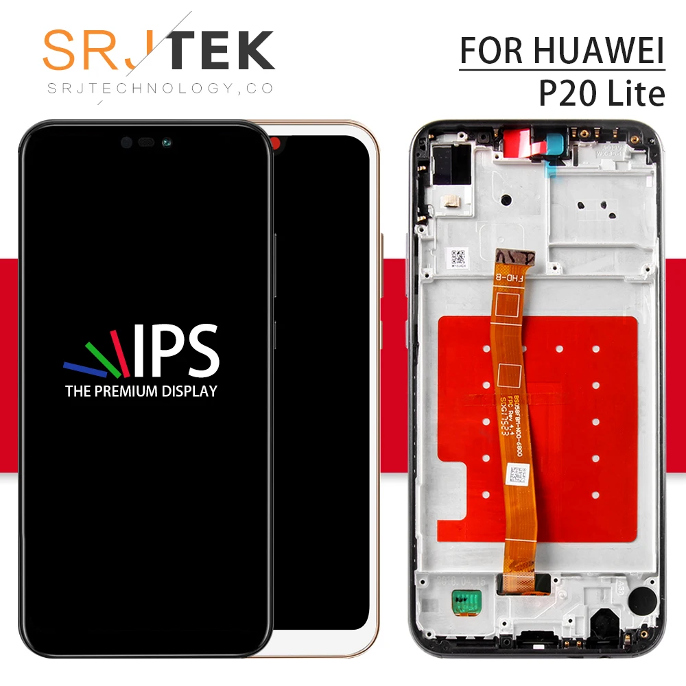 

For HUAWEI P20 Lite LCD P20 Lite Display Touch Glass Panel Replacement For Huawei Nova 3e Display Frame Screen ANE-LX1 ANE-LX3