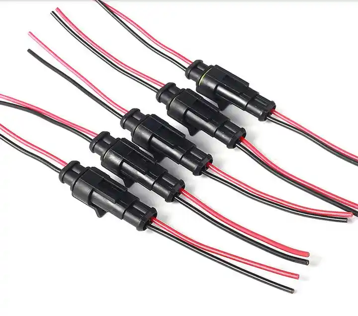 Sealed Waterproof Electrical Wire Connector Plug Set 2 Pin Way auto connectors with cable