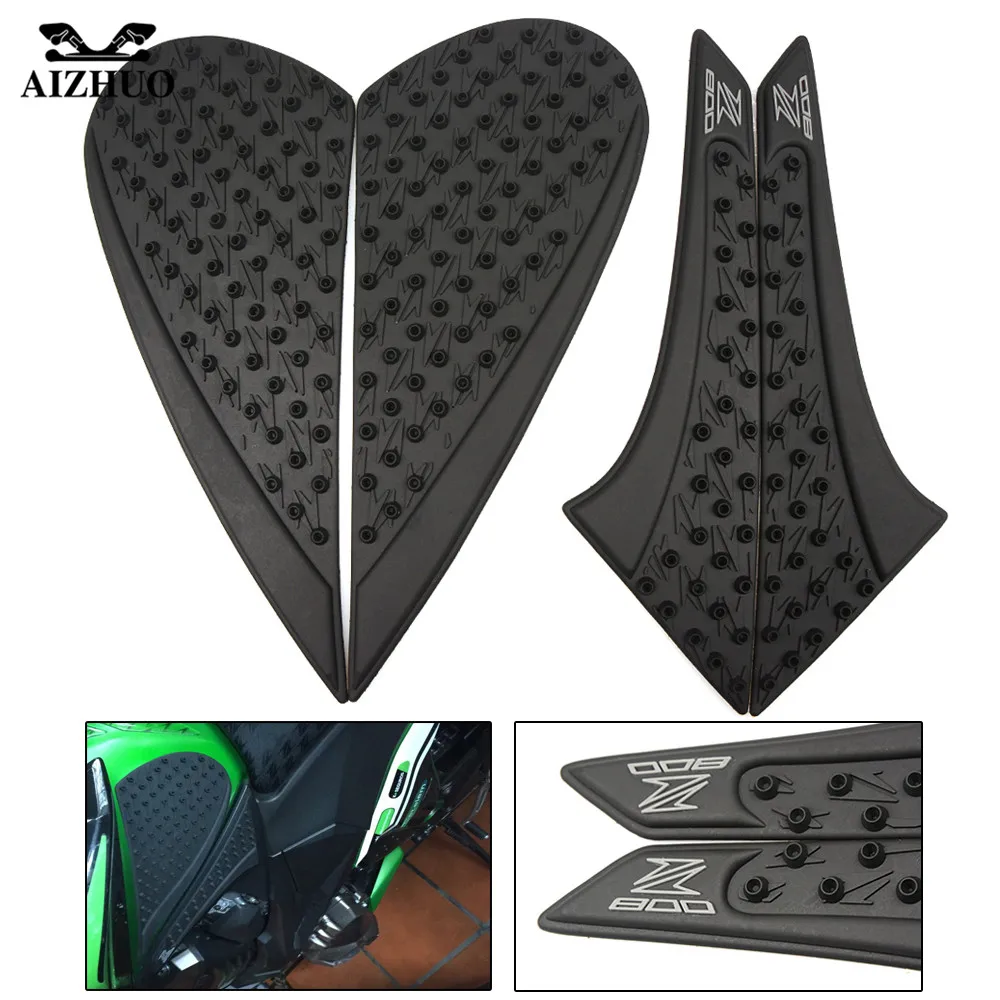 For KAWASAKI Z800 2012-15 Z100 2010-13 ZX-6R 2009-2015 Motorcycle Tank Sticker Protector Anti slip Tank Pad Sticker Gas 3M Decal