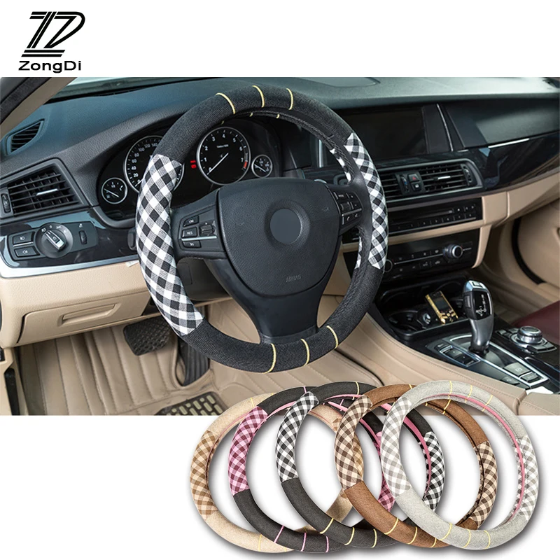 Чехол на руль автомобиля 38 см для Renault Megane 2 Captur Mitsubishi ASX Jeep Wrangler Peugeot 307 206 308 407 |