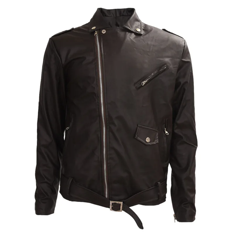 

Men's Cool Fit Punk Zip Motorcycle Jacket