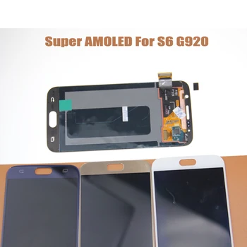 

Super AMOLED Display For Samsung Galaxy S6 G920 G920i G920F LCD With Touch Screen Digitizer Assembly 100% Teseted