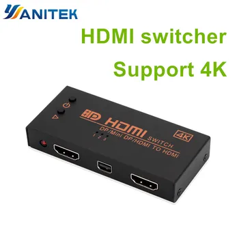 

HDMI Mini DP DP DisplayPort to 4K HDMI video adapter Switch Switcher Converter Selector for Macbook Notebook PC to TV Projector