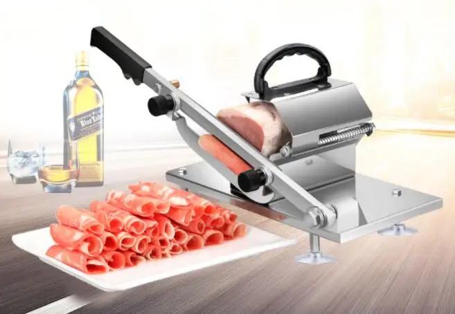 Ручная мясорубка говядины и баранины Slicer Главная сябу бараний жир говядины машину Rolls отрезок руки устройство для резки баранины