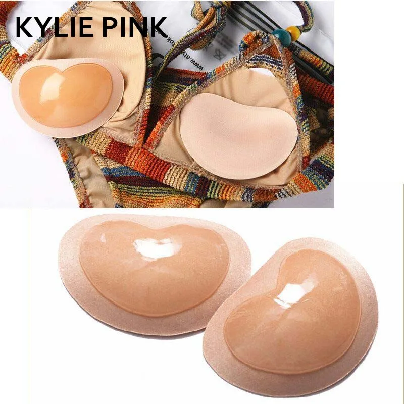KYLIE розовые женские подушечки пуш ап для груди аксессуары купальника силиконовый бюстгальтер накладка на