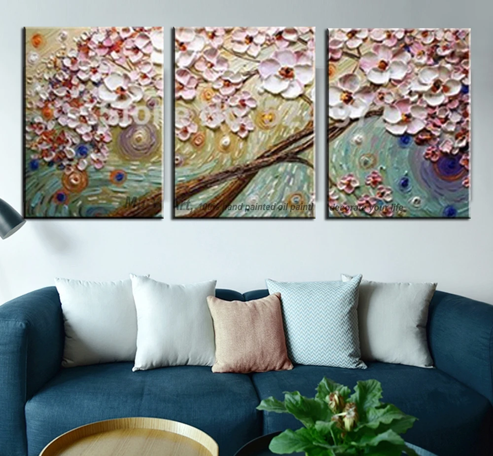 MUYA cheap modern paintings acrylic flower Painting decorative canvas