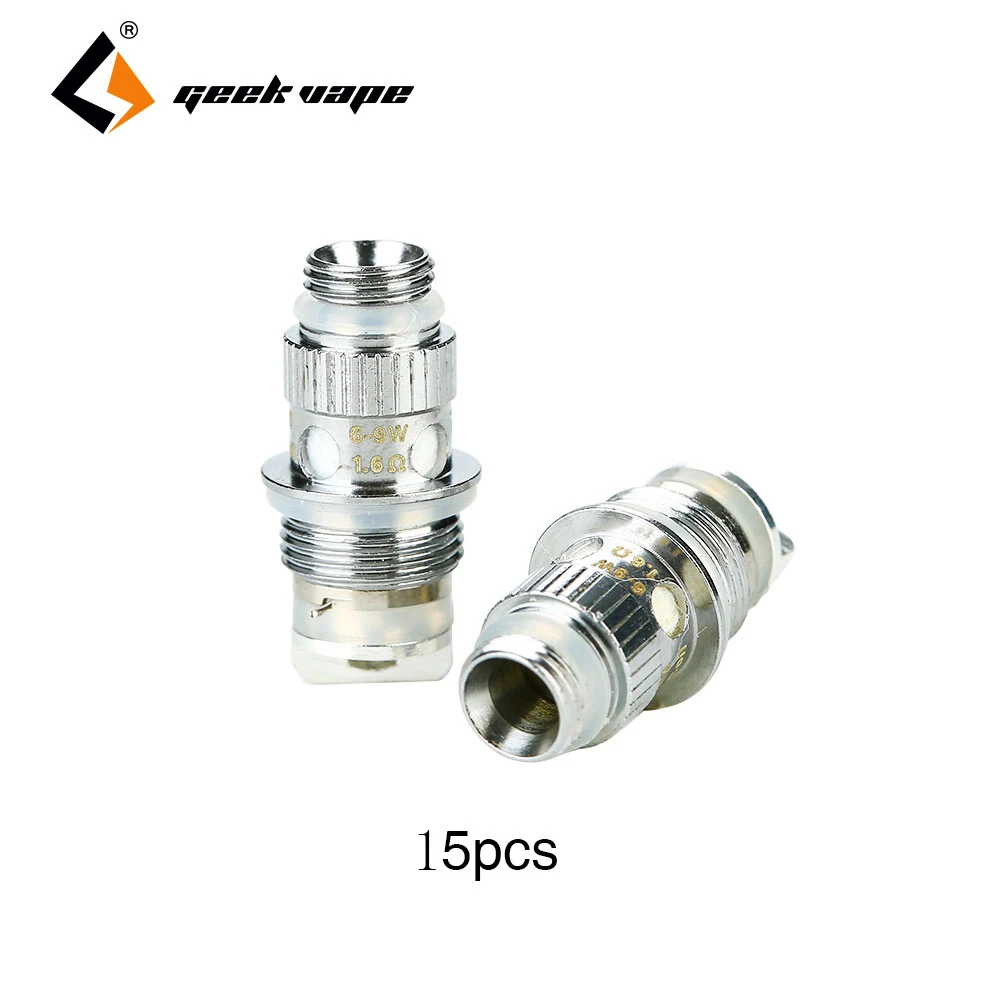 

15pcs Original Geekvape NS Coil 1.6ohm/1.2ohm Coil Head & Pure Vaping Flavor E-cig Vape Coil Head for Flint Tank NS Coil
