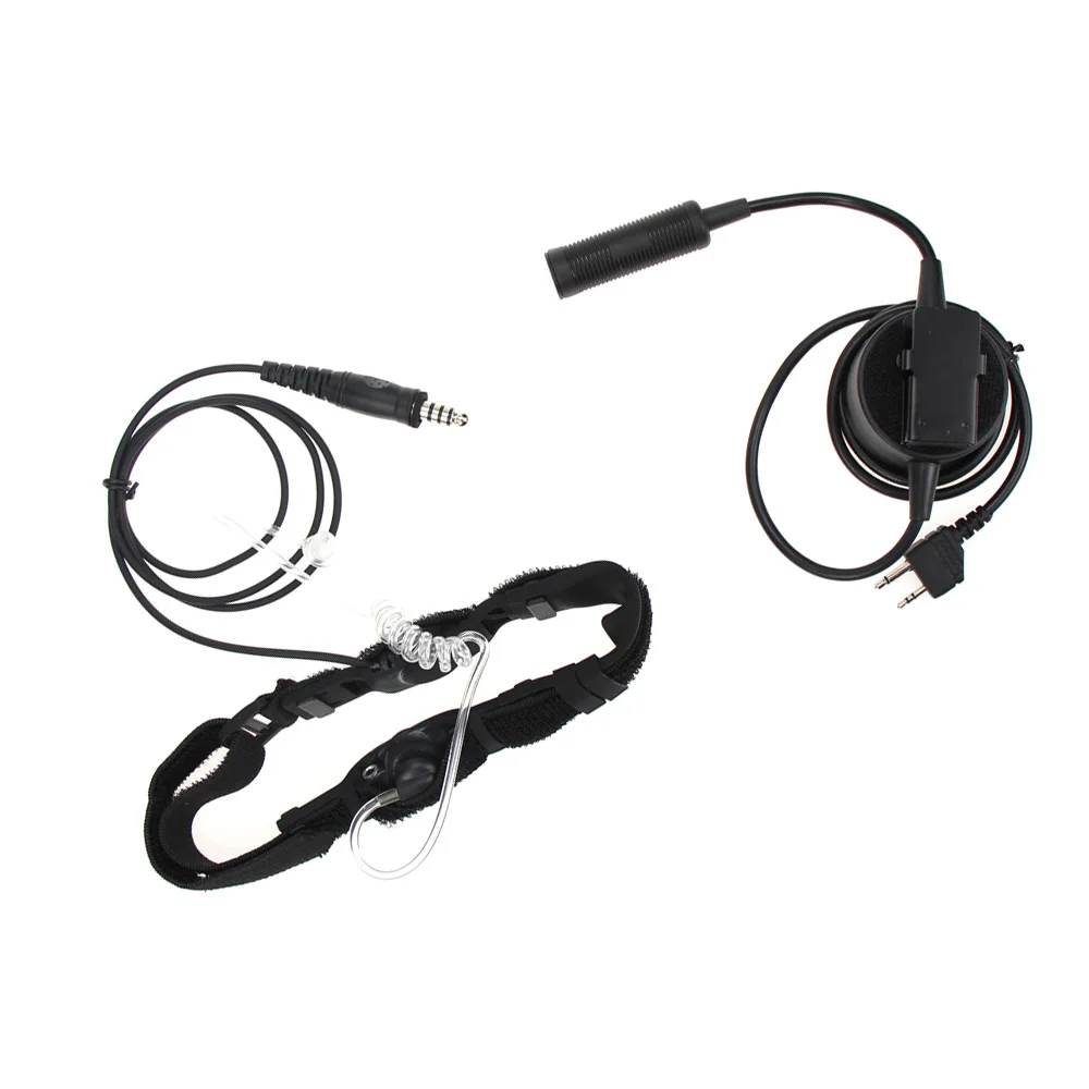 

Acoustic Air Tube Headphone Earphone 2 Pin PTT Mic For Midland Two Way Radio GXT550/650 GXT1000 GXT1000VP4 GXT1050VP4