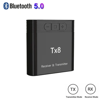 

1Pcs Mini 2 in 1 TX8 Bluetooth 5.0 Transmitter Receiver 3.5mm AUX Wireless Audio Adapter Bluetooth Adapter High Quality Durable