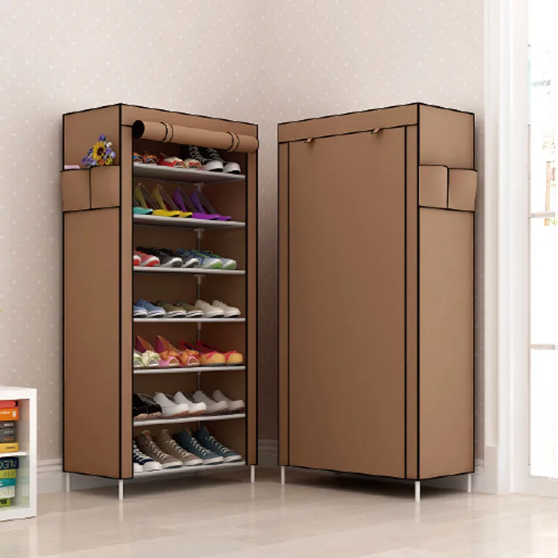

Kaidi 8-layer 7-grid Simple Non-woven fabrics Shoe Rack Dust-proof Creative Combination Reinforced Entrance furniture