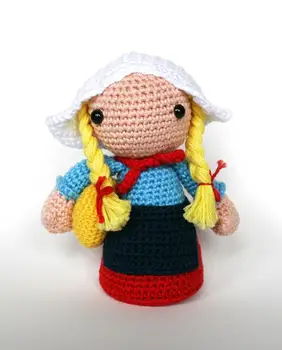 

crochet toys amigurumi cook girl model number 0955