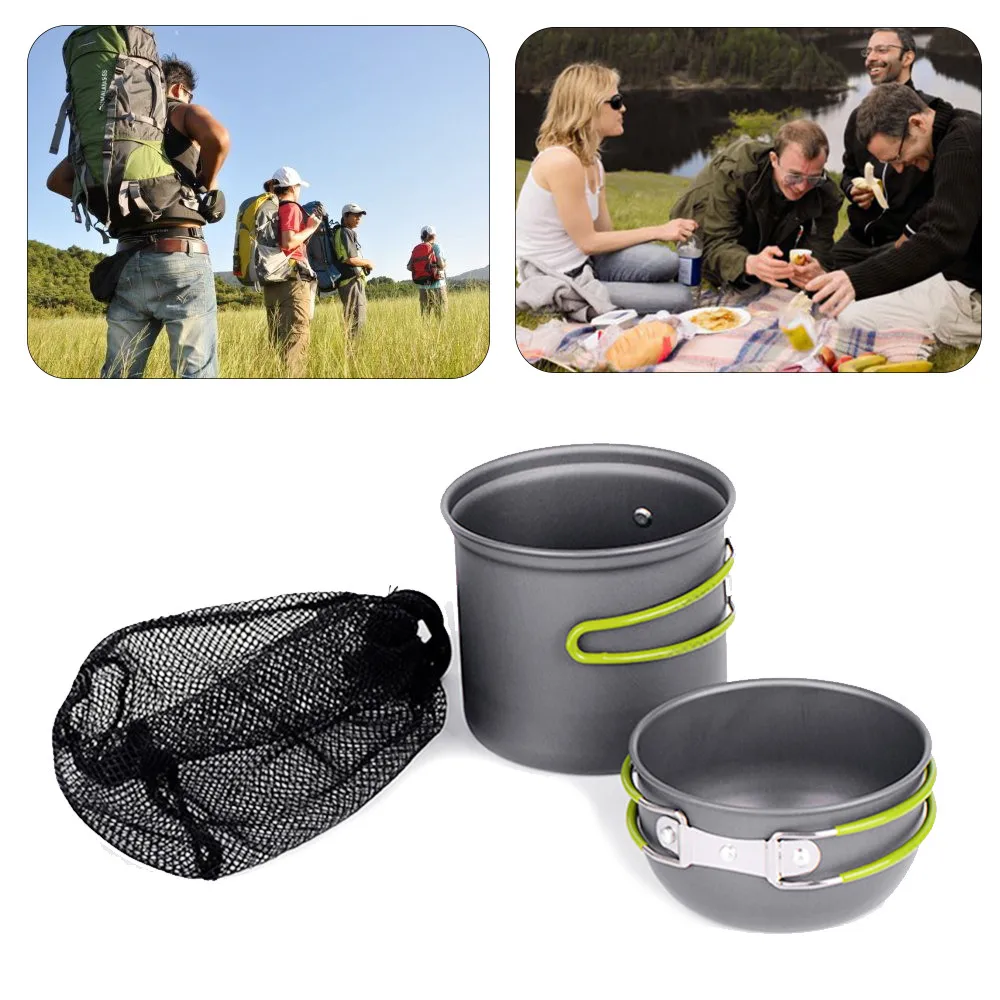 Marca acampar al aire libre Herramientas 1 * durable cocina picnic Bowl pot pan set al aire libre dropshipping acampar envío libre!