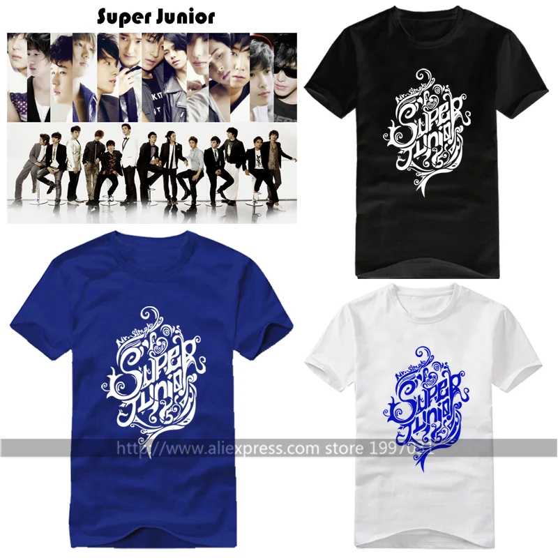 

KPOP SUPER JUNIOR Mr.simple 5 Lee Teuk HeeChul Choi Siwon Donghae Eunhyuk same style short sleeved T-shirt