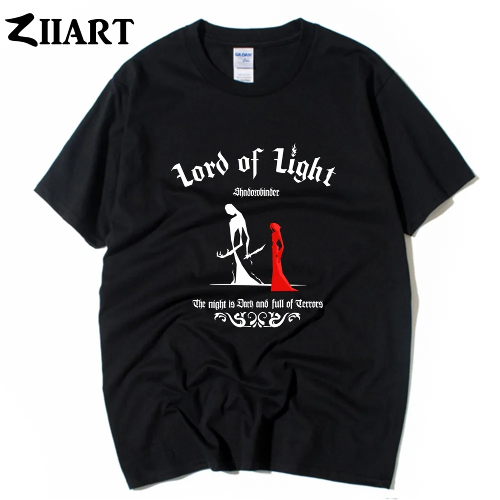 

Melisandre Red Woman lord of light shadowbinder the night is dark and full of terrors man boys male short-sleeve T-shirt