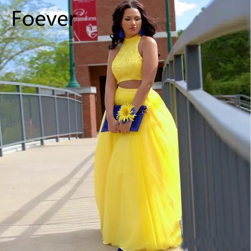 2019 Plus Size Prom Dresses Two Pieces 