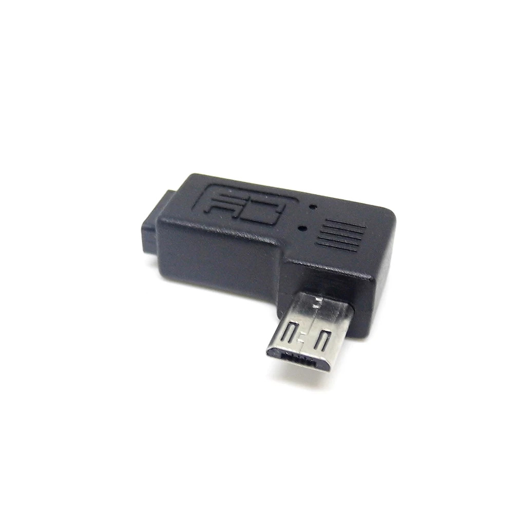 Коннектор 90 градусов правый и левый Угловой Micro Usb 2 0 5pin штекер к гнезду M до F