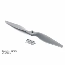 Hélice direto estilo apc 1260 12x6 dd, lâmina de hélice cw ccw para avião rc