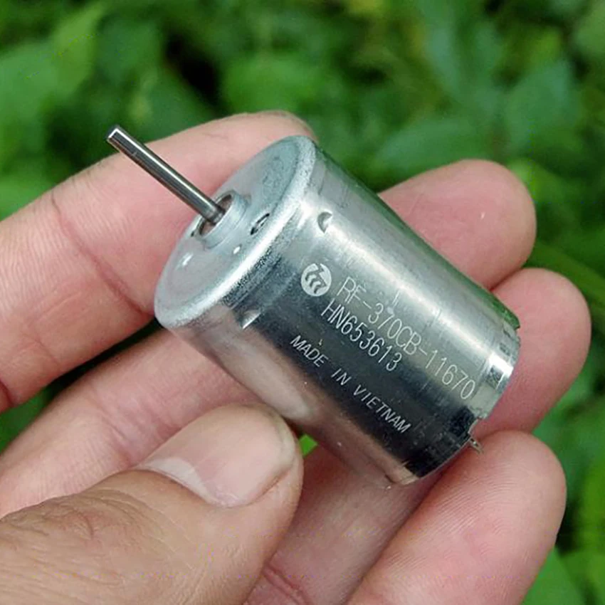 

370-11670 Metal Brush Motor DC 12V-24V High Torque Mute Micro Motor for Precision Digital Appliance 3100-6250rpm, Shaft Dia 2mm