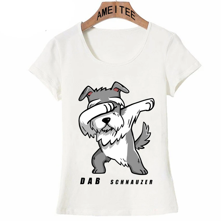 Новые летние модные женские футболки, Забавные футболки с изображением собаки шнауцера, милые Дизайнерские повседневные топы в хипстерском стиле в стиле хип-хоп