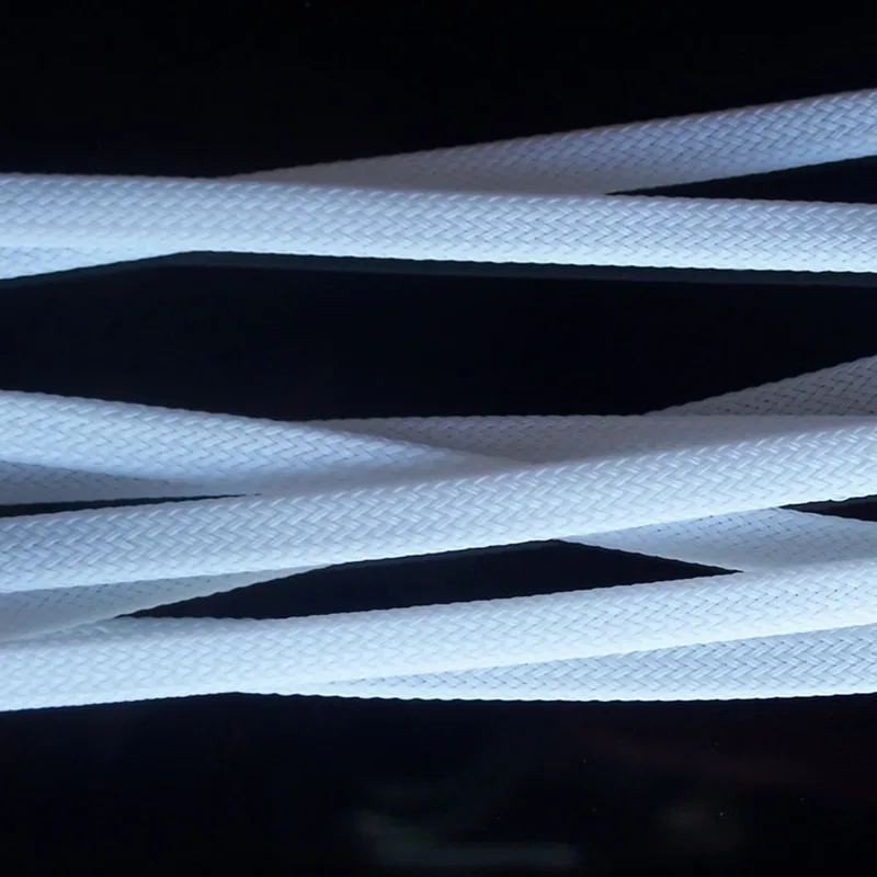 

1/5/20/50/200 Meters White - High quality 6mm Braided PET Expandable Sleeving High Density Sheathing Plaited Cable Sleeves