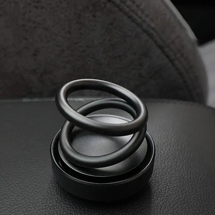 Двойное кольцо вращающийся парфюм автомобильный освежитель воздуха 250 г ароматерапия автомобиль Твердый парфюм автомобиль черный, красный, серебристый