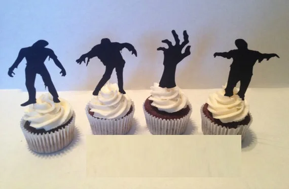 halloween zombie party picks cupcake toppers baby shower wedding birthday toothpicks decor topper in cake decorating supplies from home garden on
