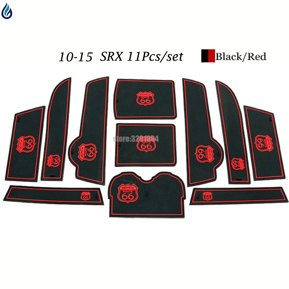 Auto Accessories for Cadillac SRX 2010 2015 Cup Pad Gate Slot Pad Non