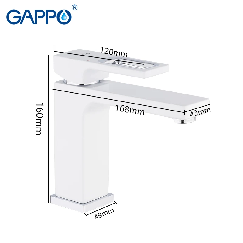 Günstig GAPPO becken armaturen basin mischer waschbecken wasserhahn bad wasser mischer weiß messing armaturen wasser wasserhahn deck berg torneira